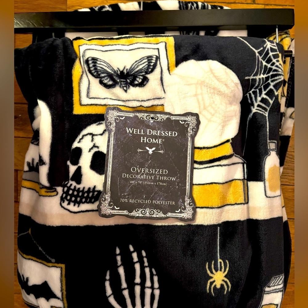 by Well Dressed Home OVERSIZED THROW FOR HALLOWEEN!!